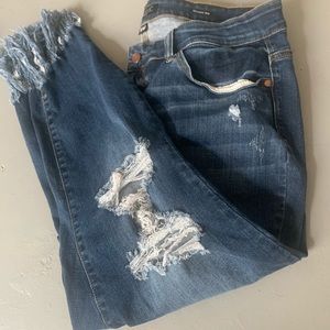 Judy Blue Jeans- fringe bottom